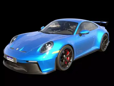 2022 Porsche 911 Cayman GT3 Free 3D model