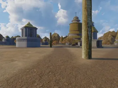 Ancient Stone Village 3D model