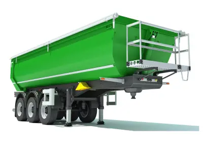 Farm Trailer 3D model by 3D-Horse from CGTrader