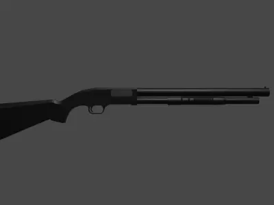 Lowpoly Mossberg 590 Low-poly 3D model