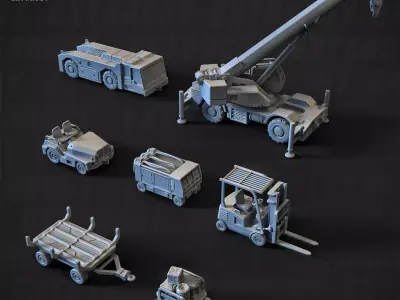 BF-1J Vehicles 15mm 3D print model