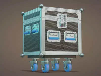 Flight Case Low-poly 3D model