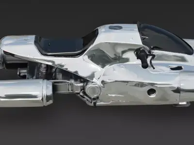 Realistic Prototype Hoverbike 3D Model Low-poly 3D model