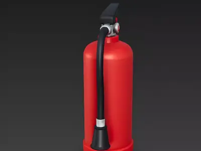 Stylized Red Fire Extinguisher 3D Model 3D Model Low-poly 3D model