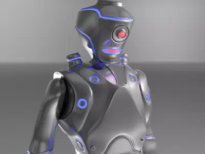Futuristic Robot Free 3D model