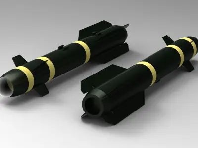 Hellfire Missile 3D model