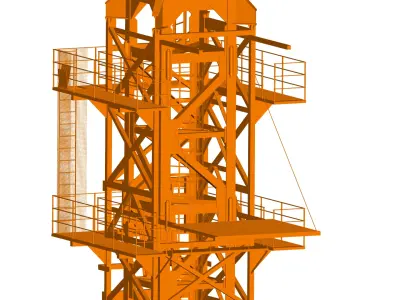 Tower Crane 3D model order