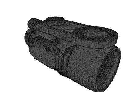 HighTech Night Vision Tactical Monocular 3D model
