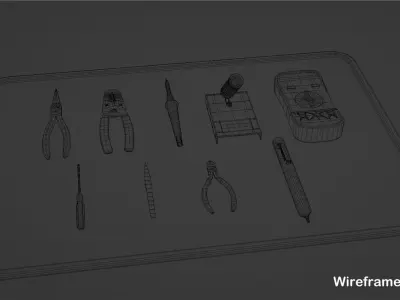 Game Ready Soldering Tools Pack Low-poly 3D model