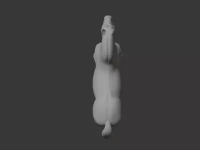 Horse 3D print Low-poly 3D model