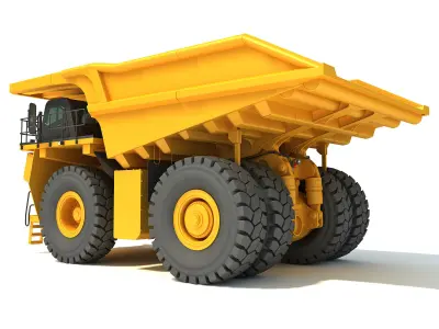 Mining Dump Truck 3D model buy