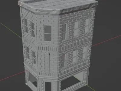 Corner Clinic Wargaming Terrain 3D print model