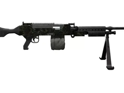 M240L Low-poly 3D model