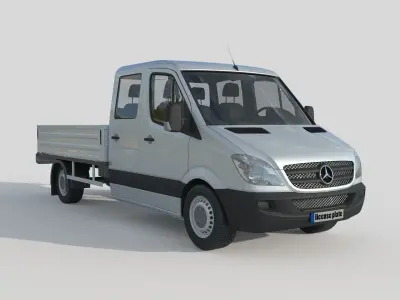 Mercedes Benz Sprinter Double Cab Pickup 3D model