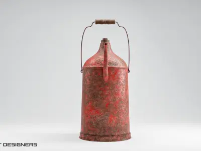 Old Oil Can Low-poly 3D model purchase
