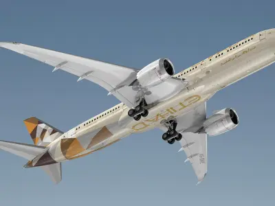 Boeing 787-9 Etihad Airways 3D model