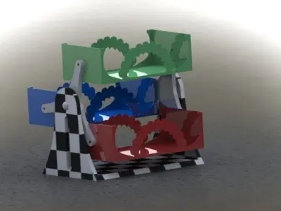 CD stand Free 3D model