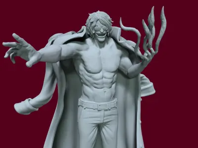 Ryokugyu Admiral- ONE PIECE - 3D PRINT - SPLIT PART 3D print model