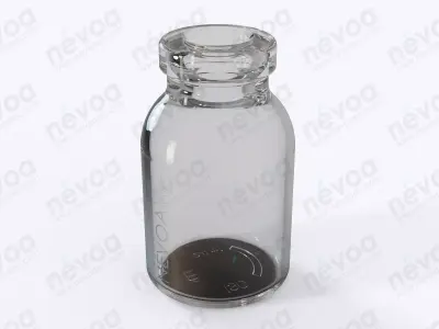 Glass vial - GME 402 - Vial - insulin - 2 ml 3D model