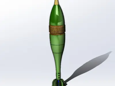 120mm Training Mine Model Free 3D print model