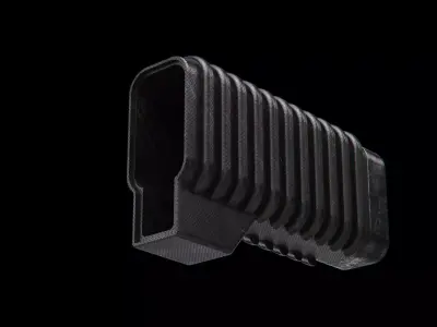 Stock industrial module machine part  3D model