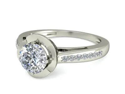 Wedding Ring  3D print model 159