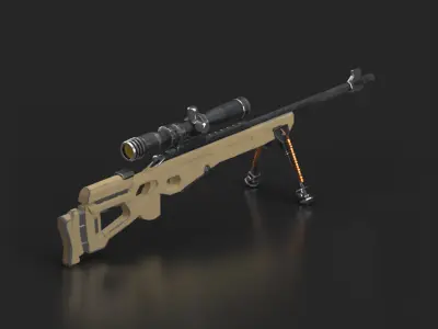SV-98 Gun Low-poly 3D model
