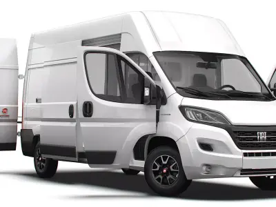Fiat Ducato Van L3H3 HQ Interior 2023 3D model