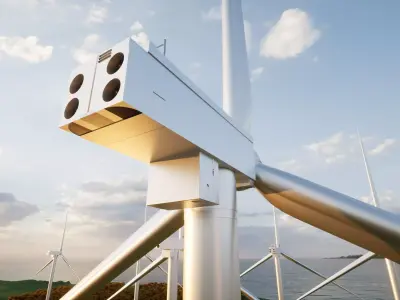 Wind Turbine Free 3D model get