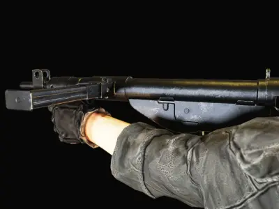 Sten MK5 Free low-poly 3D model