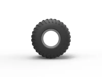 Low pressure tire 8 Scale 1 to 25 3D print model