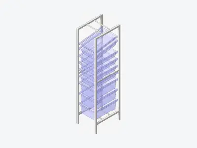 Shelving - Modular Rack - Integral - Type 4 Low-poly 3D model