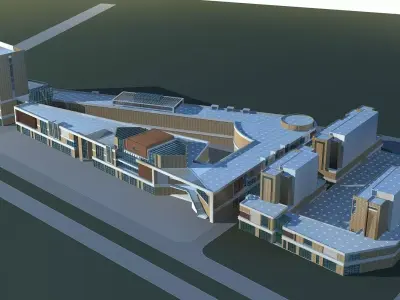 Commercial Building 3D model 121