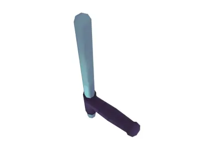 Tonfa - Hand Painted Free 3D model