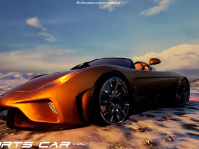 Sports Car VOL 1 Low-poly 3D model