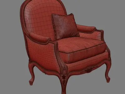 SALDA  Arredamenti Armchair art 7852 3D model