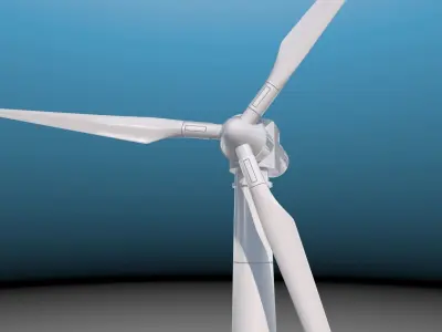 Windmill wind turbine 3D model