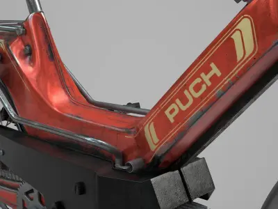 Puch Maxi Moped Dirty 3D model