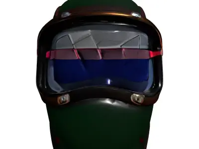 Industrial Welding Helmet 3D Model Low-poly 3D model