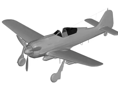 Focke-Wulf Fw 190 3D model shop