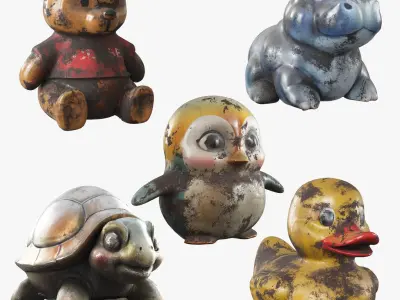 Old Toys 3D model