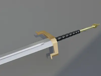 Sword lowpoly Low-poly 3D model