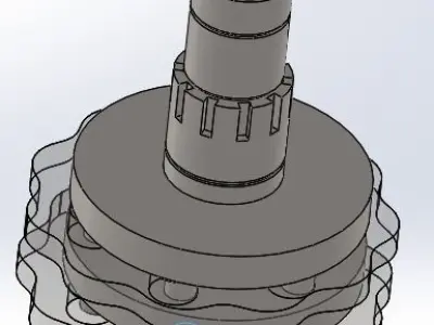 Robotic arm 6 DOF 3D model
