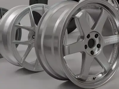 Rims and Tires Collection 3D model