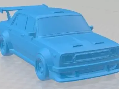 Seat 124 Serie 2 FL 1975 Tuning Printable Car 3D print model