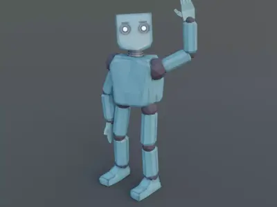 Blizmo Cute Robot Low-poly 3D model