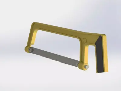 Hacksaw tool with handle Free 3D model