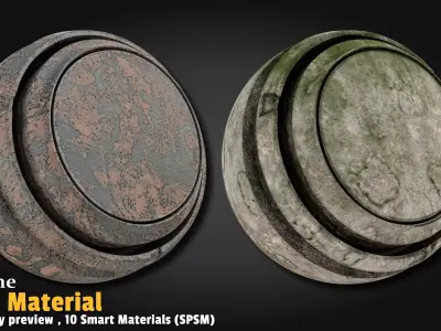 20 Stone Smart Material Substance 3d Painter Texture