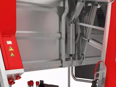 Milking Automatic Robot Low-poly 3D model