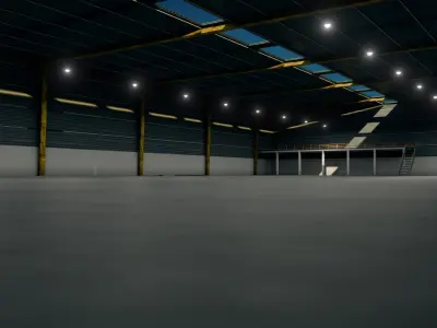 Ware House - Game Ready - PBR Low-poly 3D model